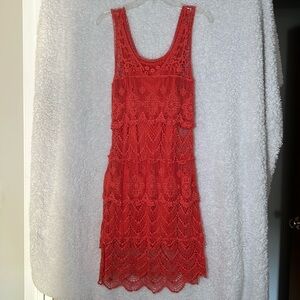 Two piece summer lace dress